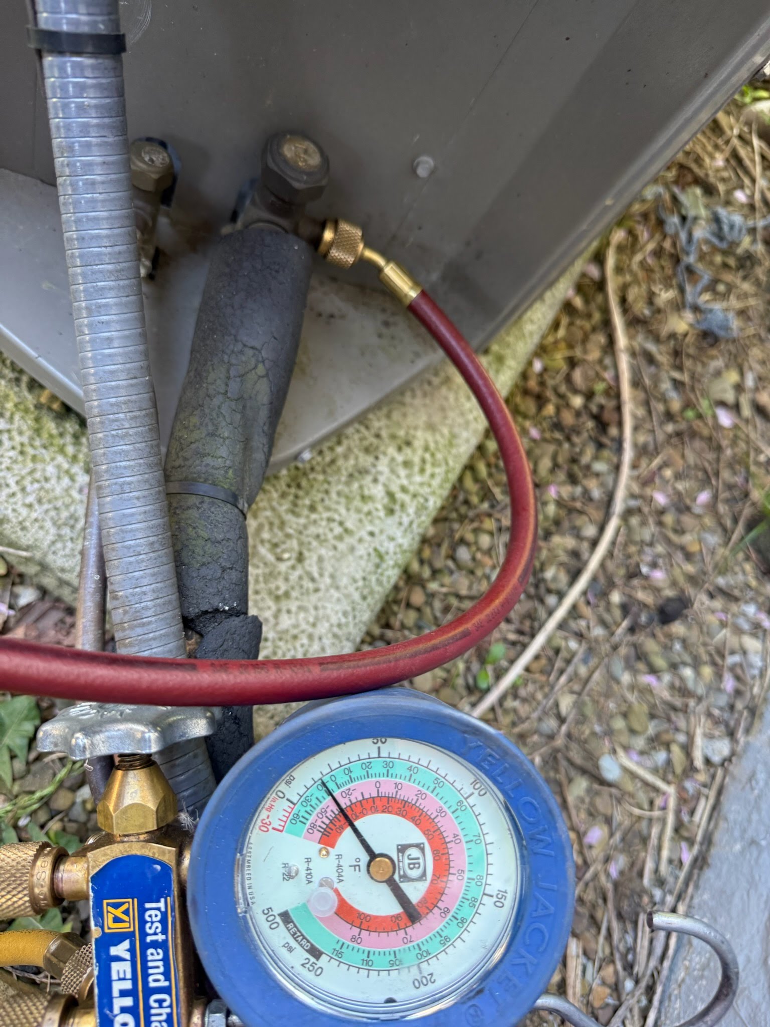 HVAC system service work